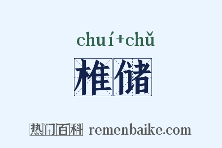 椎储是什么意思的图片